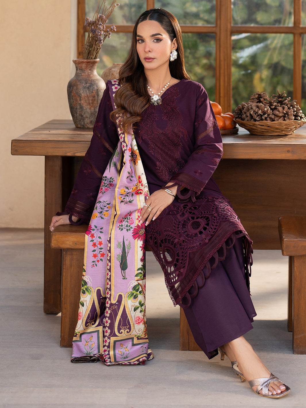 Stella By Mahnur Embroidered Lawn Unstitched 3pcs - Jotey