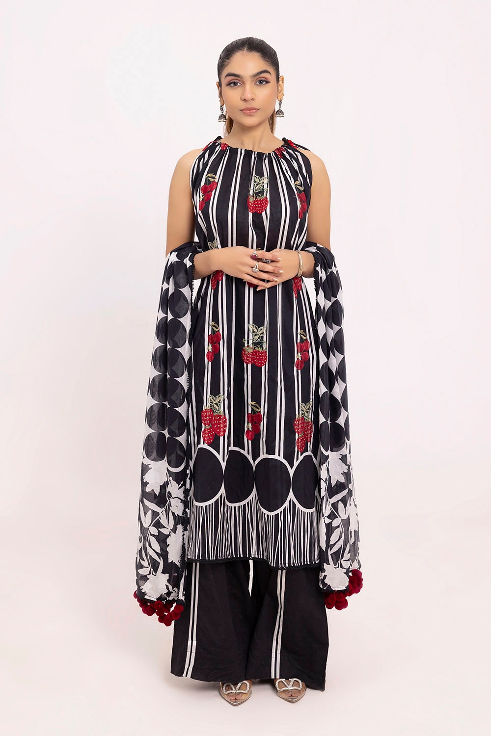 Tangerine By Gul Ahmed Embroidered Printed Summer Lawn'25 Unstitched 3pcs