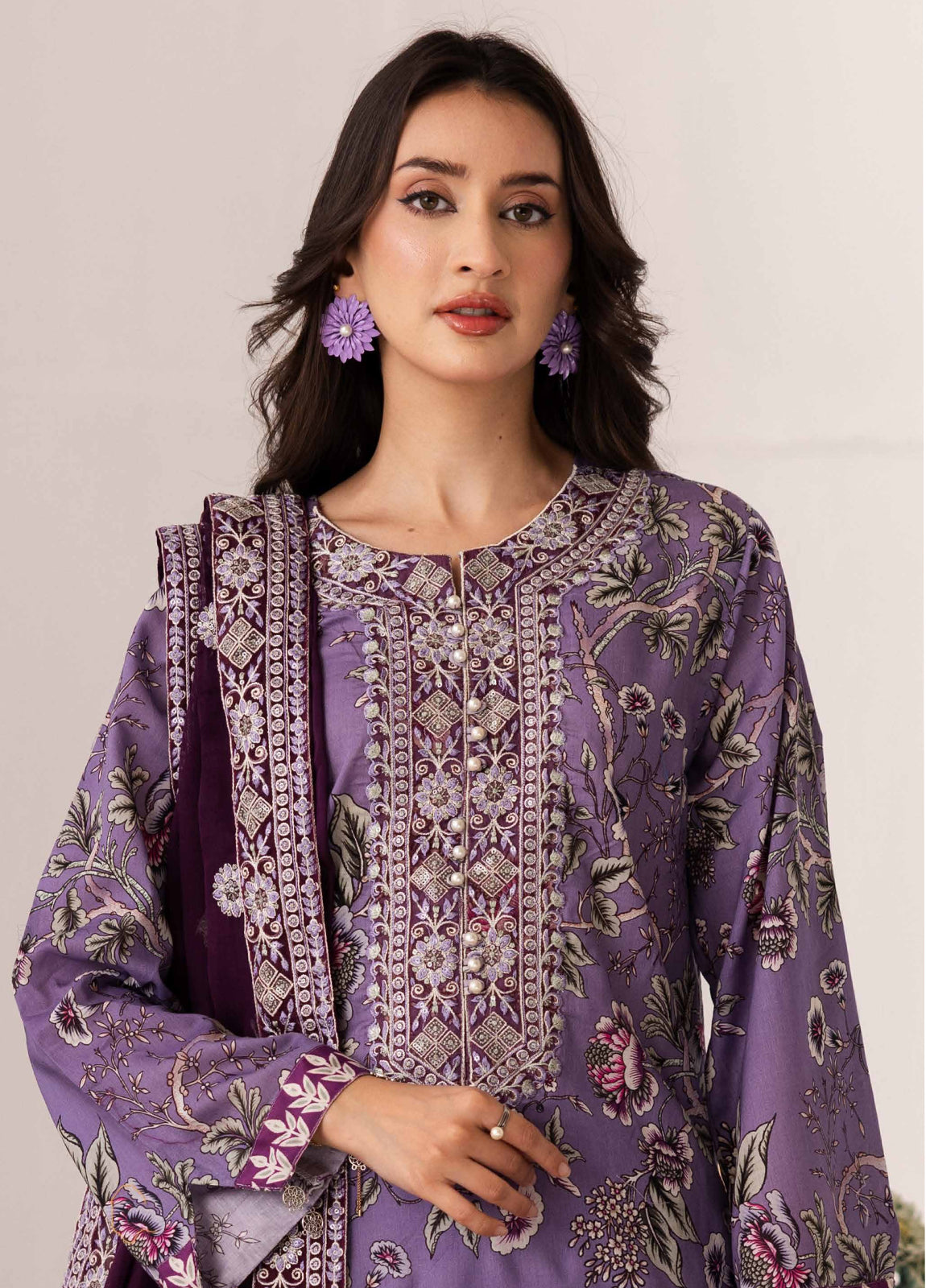 Aazina by Johra Embroidered Printed Lawn Unstitched 3Pcs