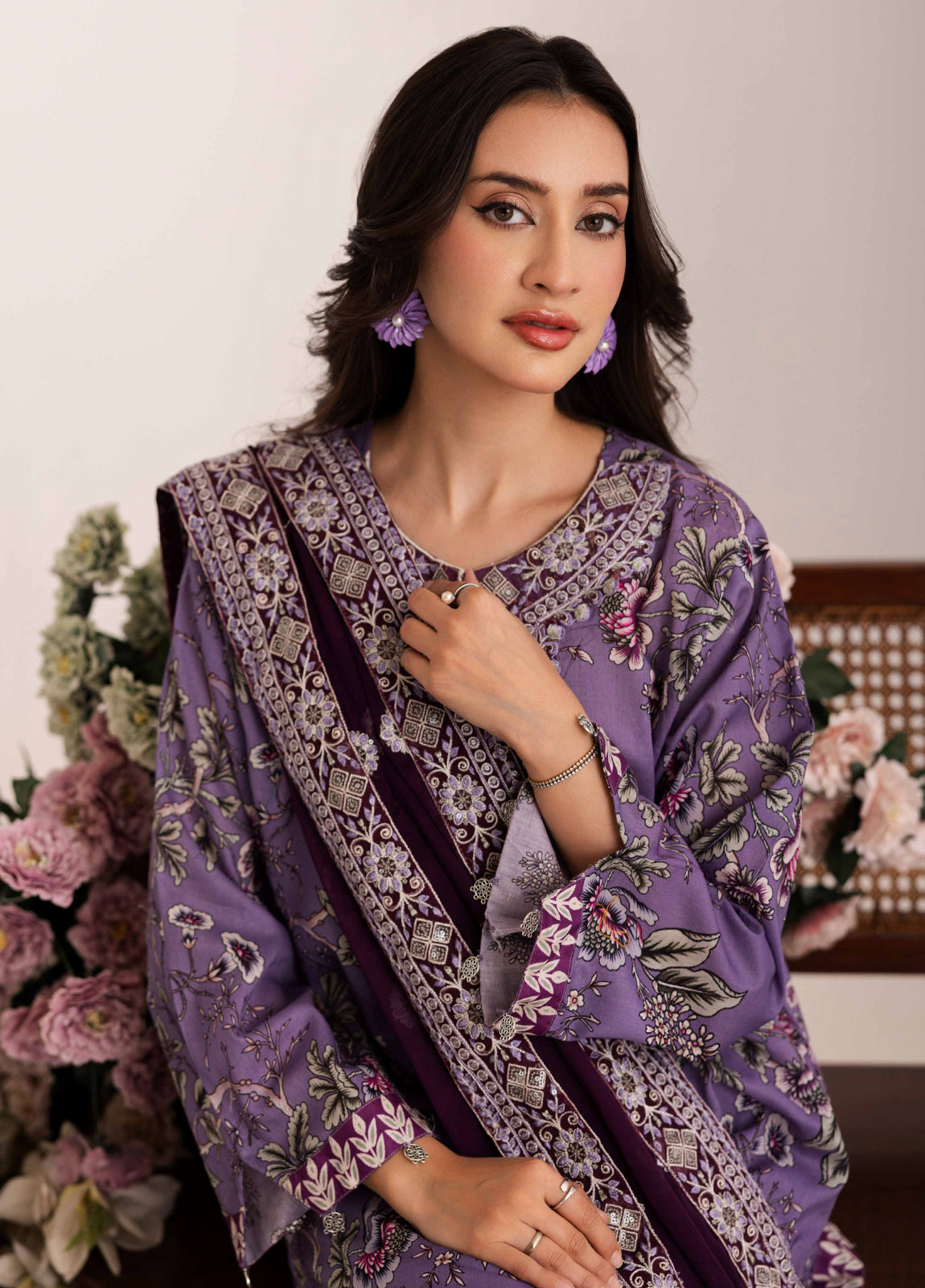 Aazina by Johra Embroidered Printed Lawn Unstitched 3Pcs