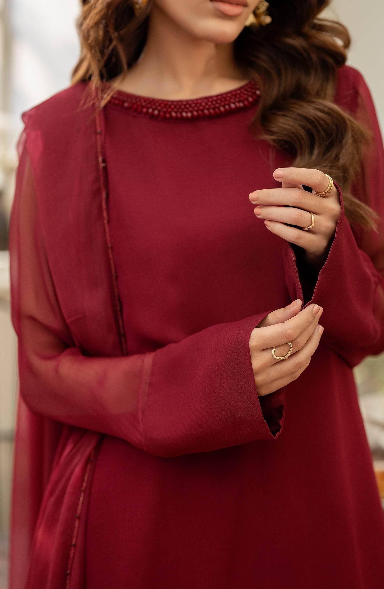 Zevk Babes Hand Embellished Stitched 3pcs - Jotey