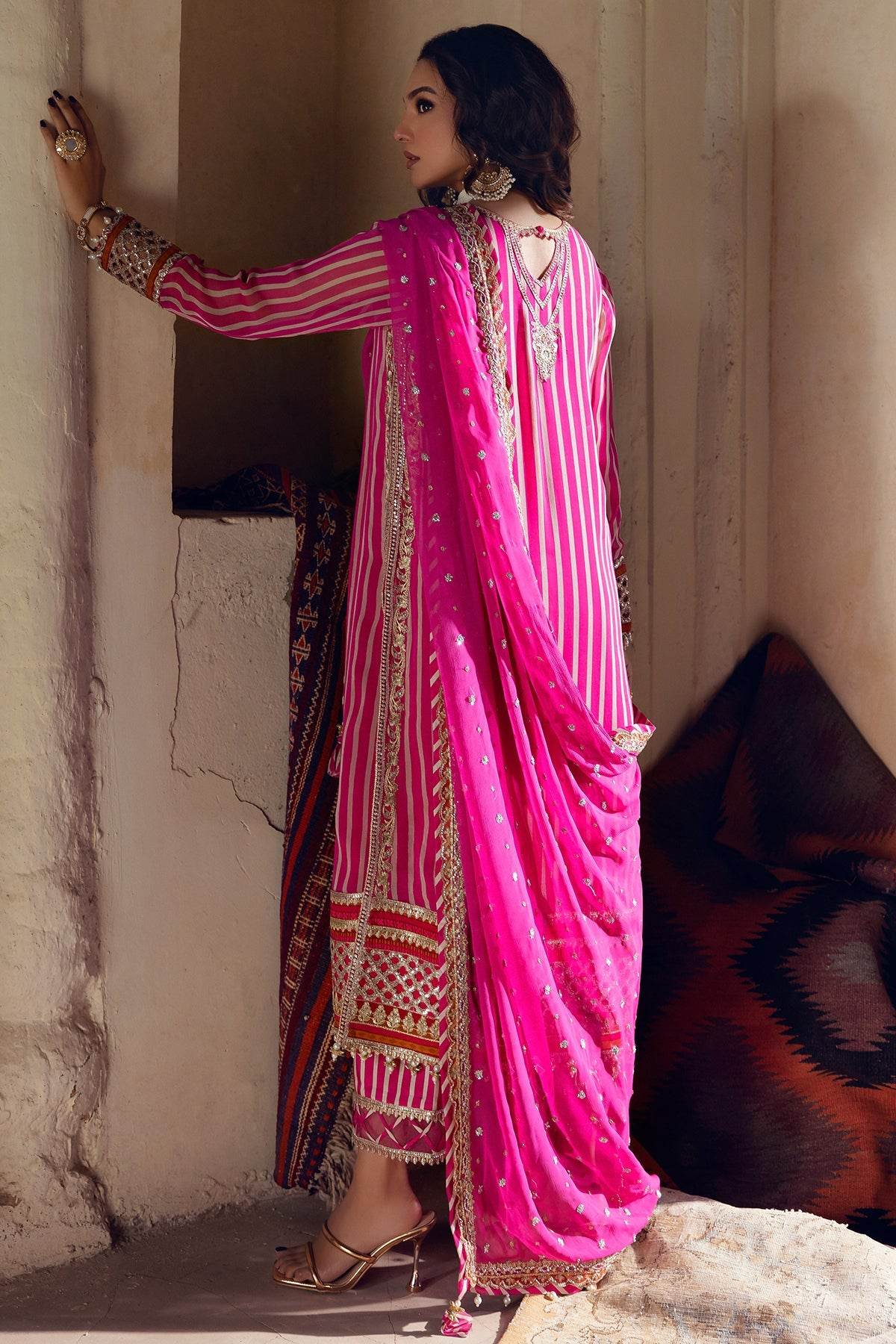 Vasal By Charizma Embroidered Luxury Chiffon Vol-03 Unstitched 3pcs - Jotey