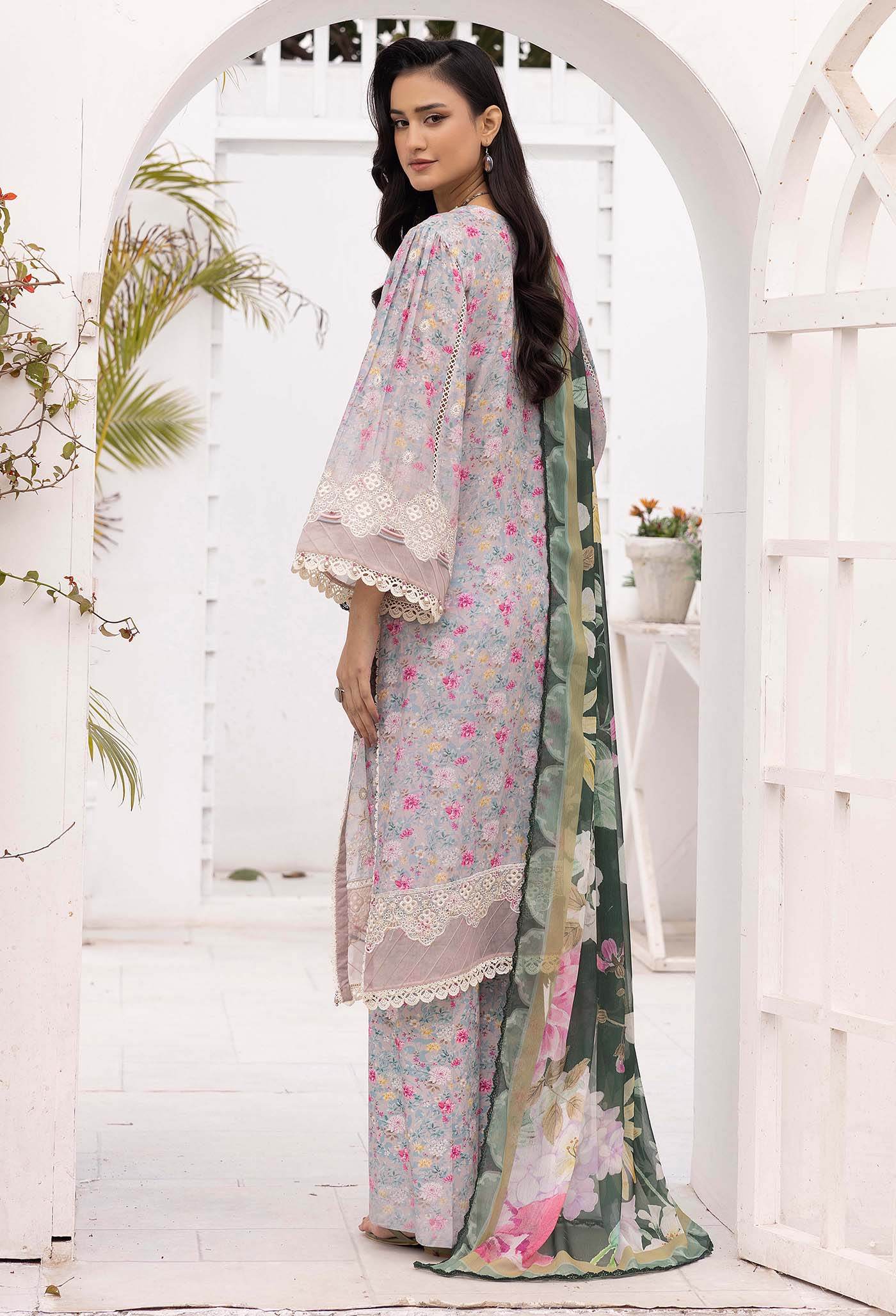 Solana By Adans Libas Printed Lawn Unstitched 3 Piece - Jotey