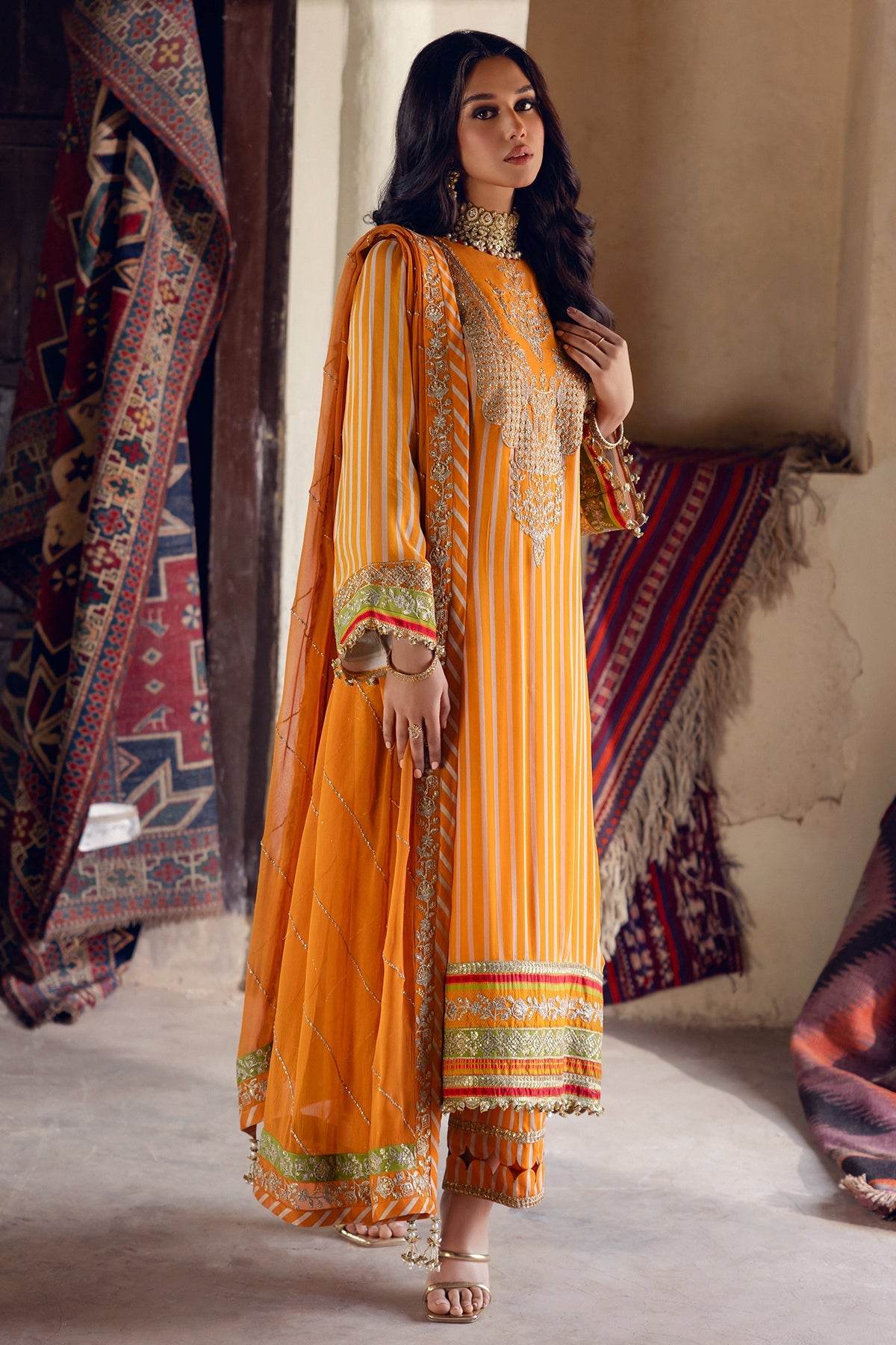 Vasal By Charizma Embroidered Luxury Chiffon Vol-03 Unstitched 3pcs - Jotey