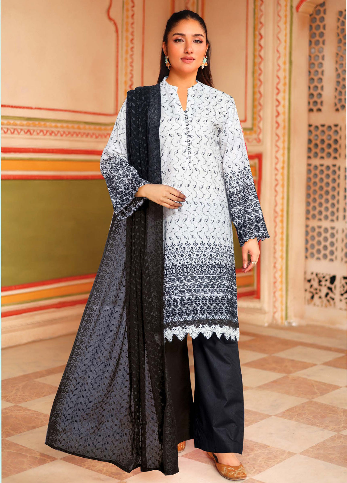 Aasir by Johra Chikankari Lawn Unstitched 3Pcs