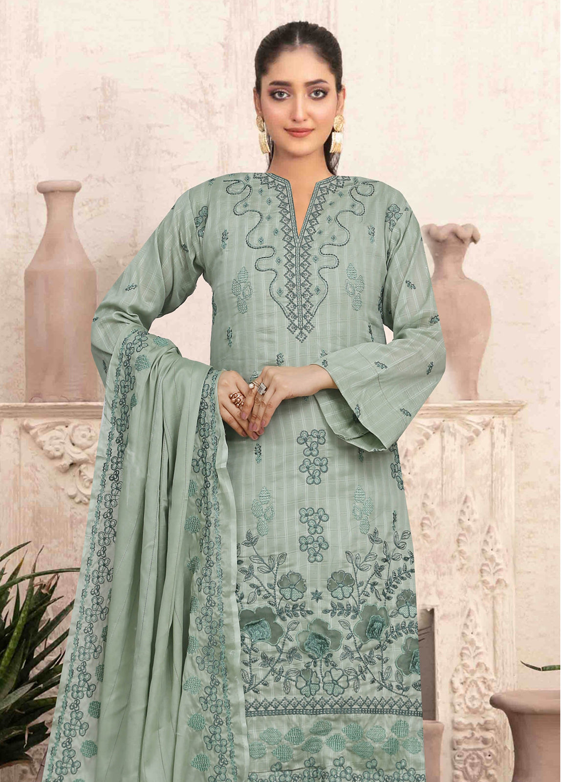 Singhar Vol-02 Embroidered Lawn Unstitched 3pcs