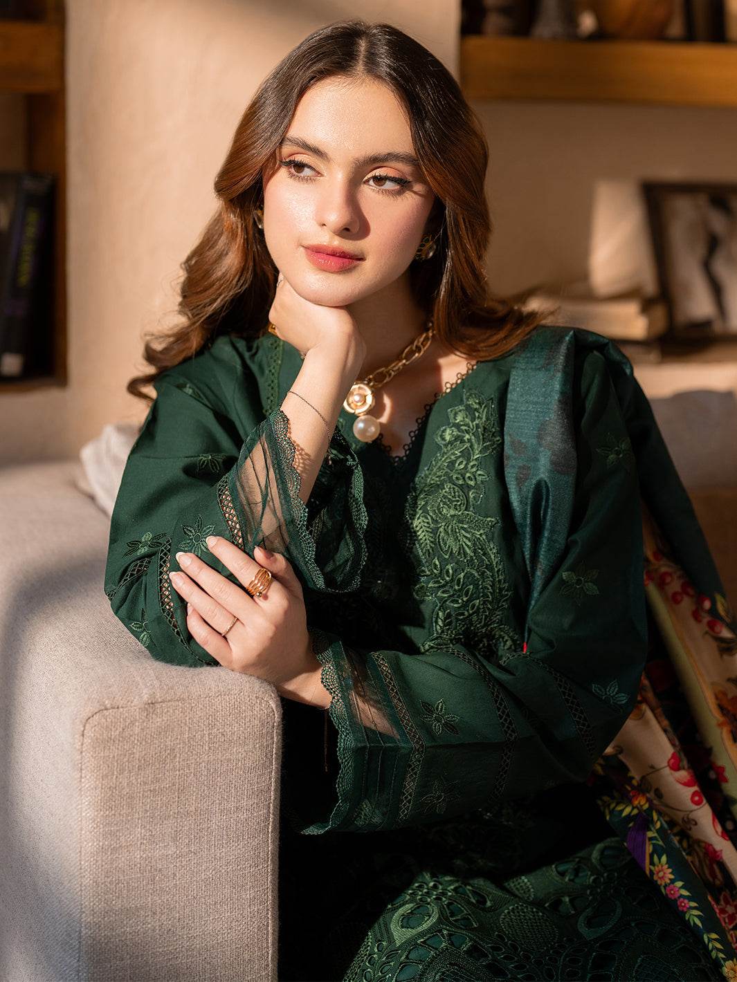 Stella By Mahnur Embroidered Lawn Unstitched 3pcs - Jotey