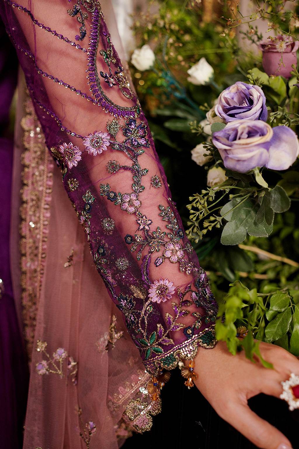 Aarzu Luxury Embroidered Vol-03 Unstitched 3Pcs - Jotey