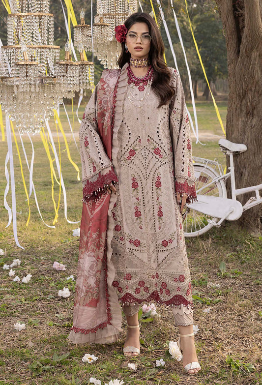 Adans Libas Bazm-E-Bahar Embroidered Lawn Unstitched 3 Piece
