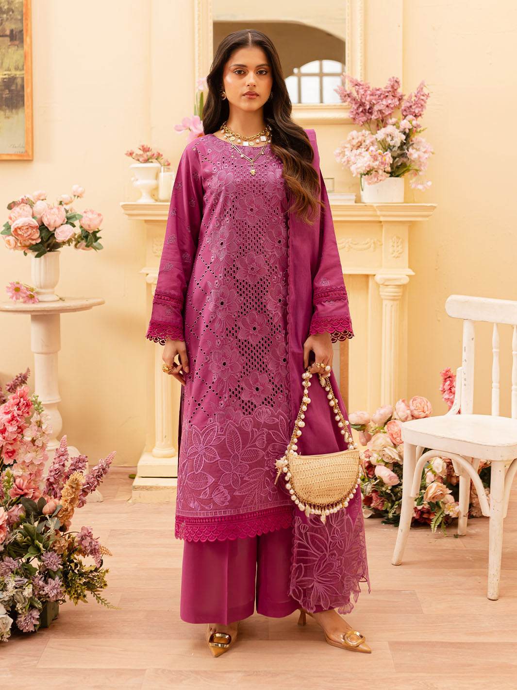 Twilight By Mahnur Embroidered Lawn Unstitched 3pcs - Jotey