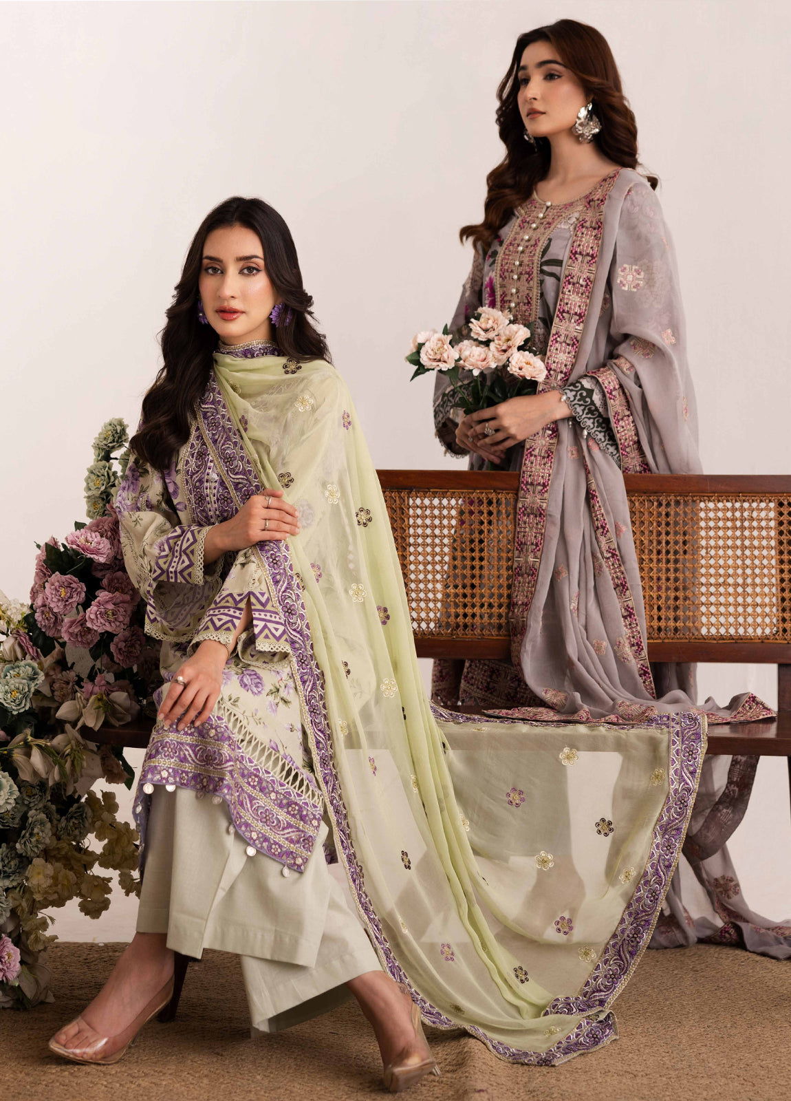 Aazina by Johra Embroidered Printed Lawn Unstitched 3Pcs