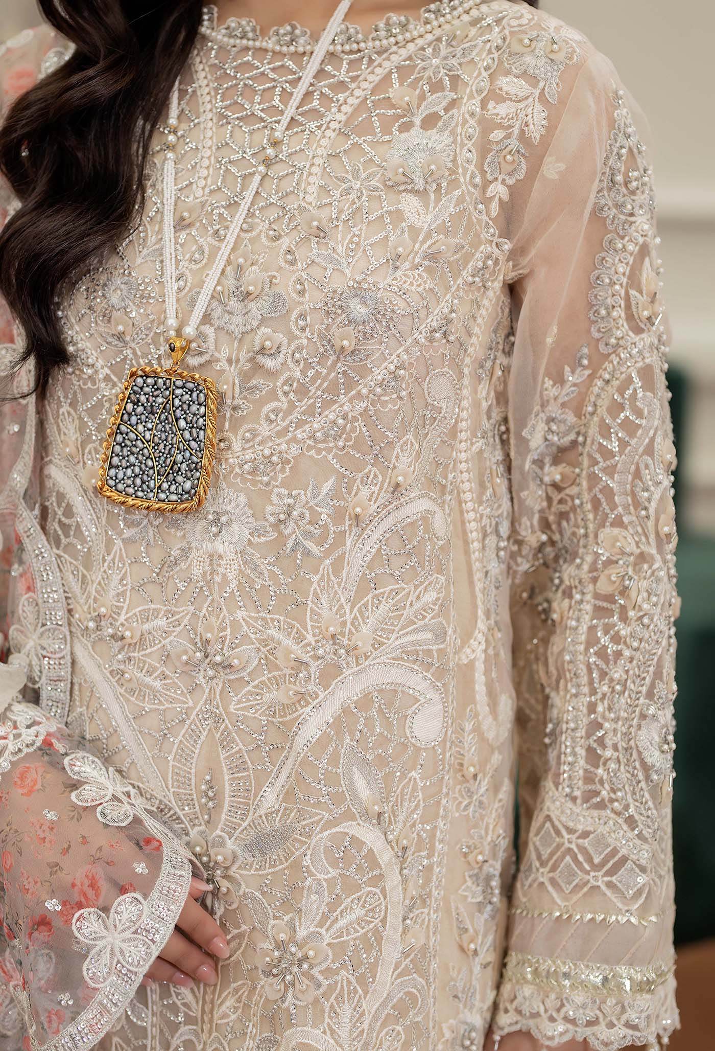 Adan's Libas Traditional Essence Unstitched Semi Formals 3pcs - Jotey