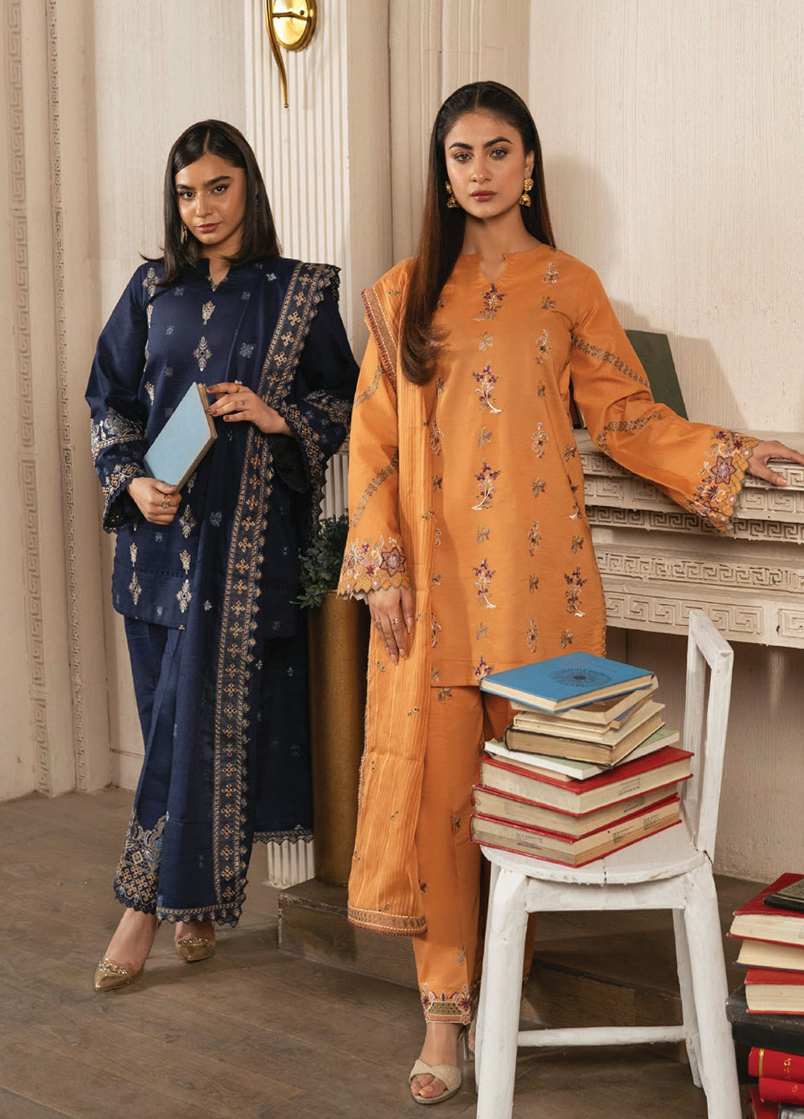 Mah-E-Noor By Angan Embroidered Lawn Unstitched 3Pcs