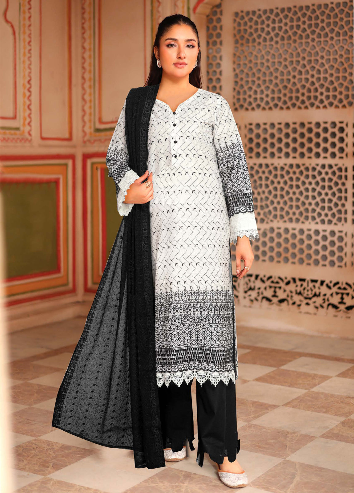 Aasir by Johra Chikankari Lawn Unstitched 3Pcs