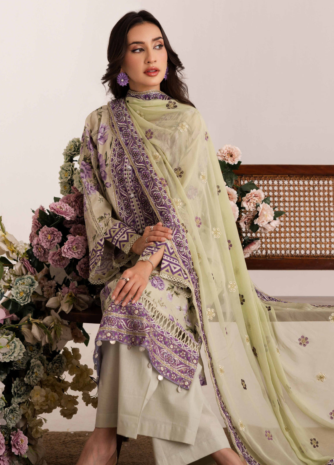 Aazina by Johra Embroidered Printed Lawn Unstitched 3Pcs
