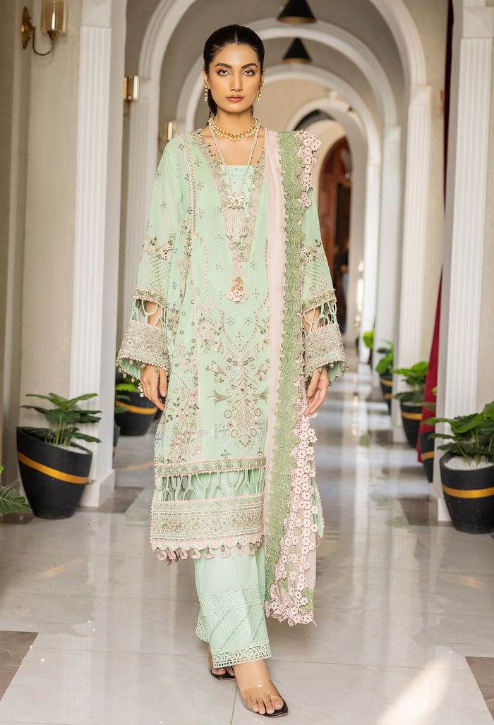 Adan Libas Suroor Unstitched Swiss Voil 3Pcs - Jotey