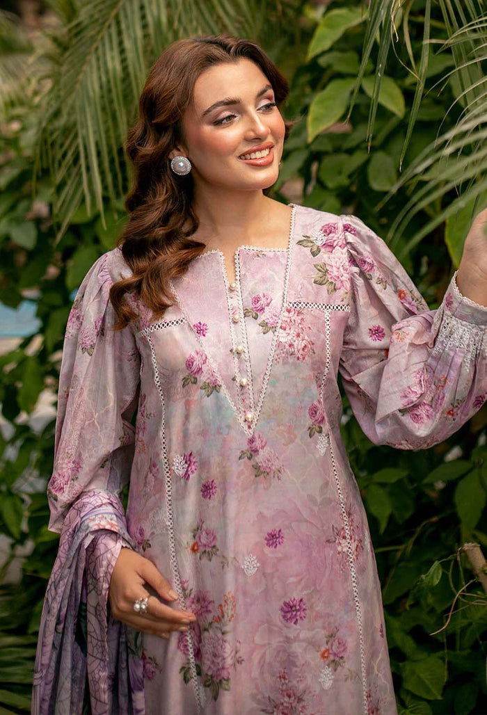 Adan's Prints by Meerab Malik Embroidered Lawn 3pcs - Jotey