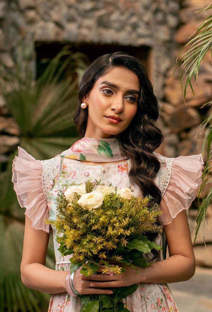 Adan's Prints by Meerab Malik Embroidered Lawn 3pcs - Jotey