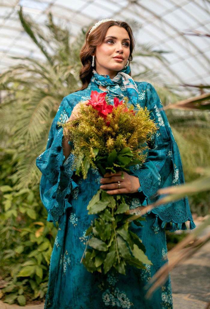 Adan's Prints by Meerab Malik Embroidered Lawn 3pcs - Jotey