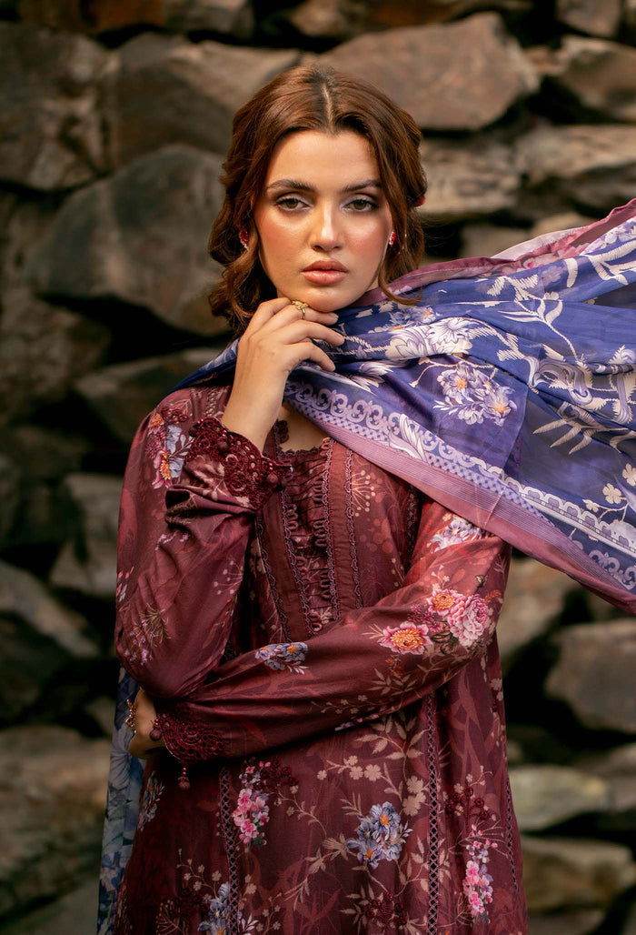 Adan's Prints by Meerab Malik Embroidered Lawn 3pcs - Jotey