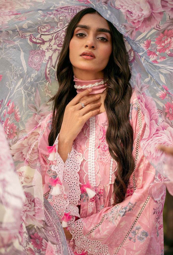 Adan's Prints by Meerab Malik Embroidered Lawn 3pcs - Jotey