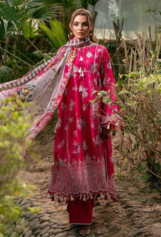 Adan's Prints by Meerab Malik Embroidered Lawn 3pcs - Jotey