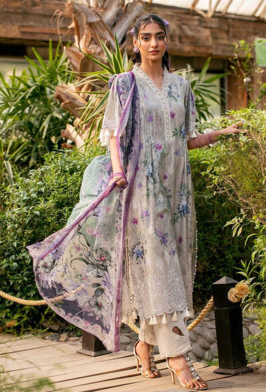 Adan's Prints by Meerab Malik Embroidered Lawn 3pcs - Jotey