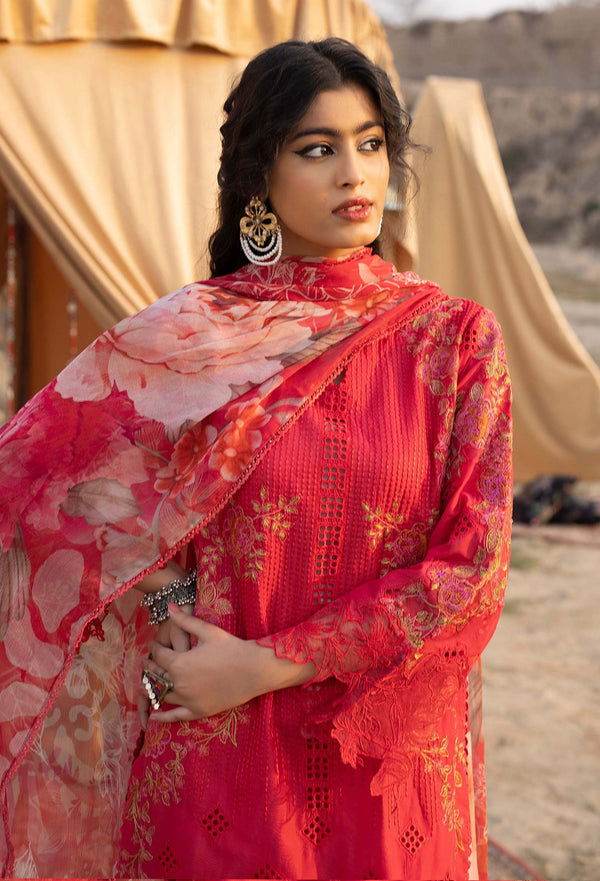 Adans Libas By Hafsa Zia Embroidered Lawn 3pcs - Jotey