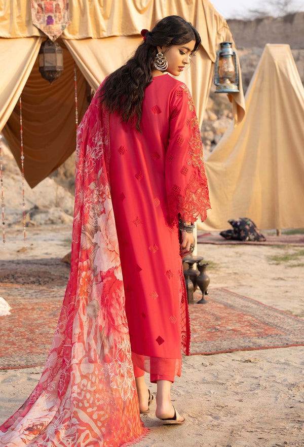 Adans Libas By Hafsa Zia Embroidered Lawn 3pcs - Jotey