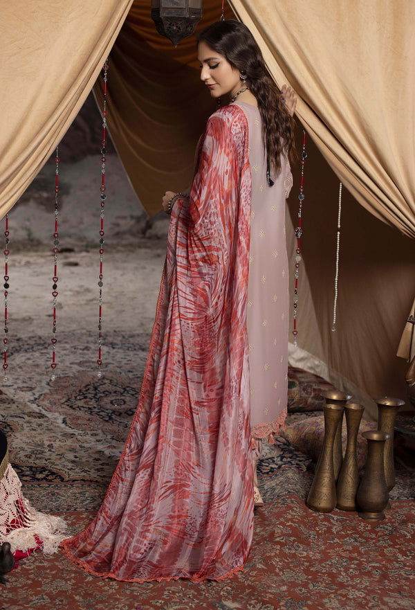 Adans Libas By Hafsa Zia Embroidered Lawn 3pcs - Jotey