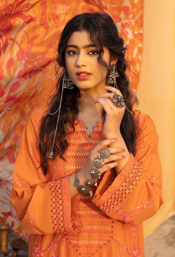 Adans Libas By Hafsa Zia Embroidered Lawn 3pcs - Jotey