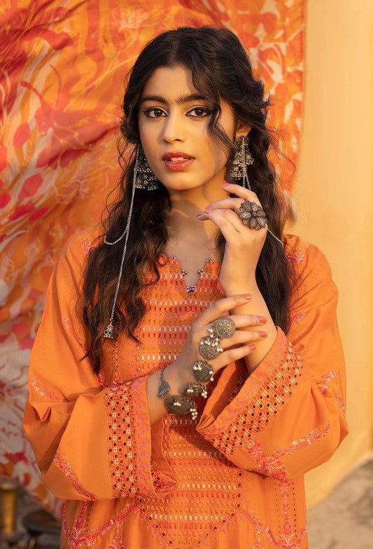 Adans Libas By Hafsa Zia Embroidered Lawn 3pcs - Jotey