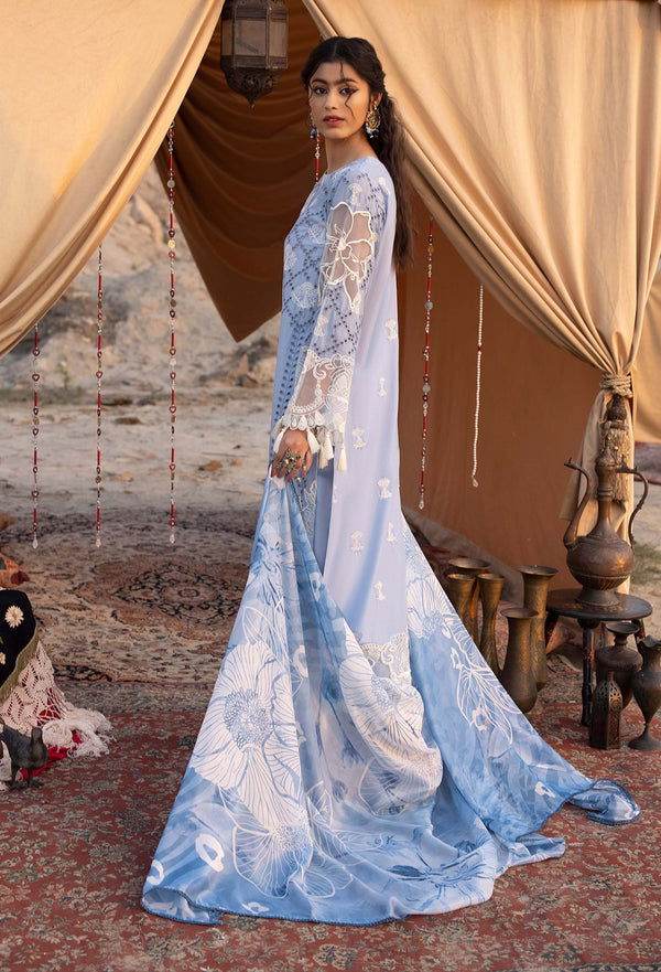 Adans Libas By Hafsa Zia Embroidered Lawn 3pcs - Jotey