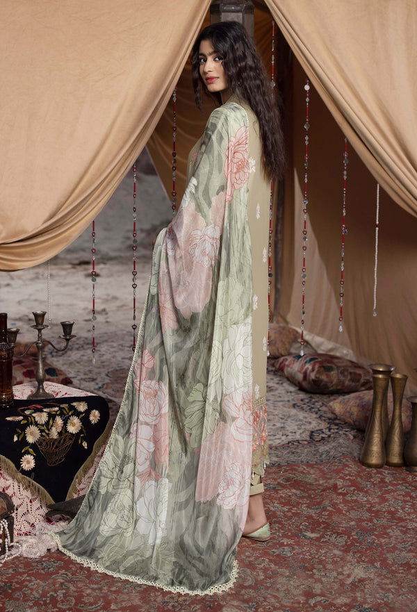 Adans Libas By Hafsa Zia Embroidered Lawn 3pcs - Jotey