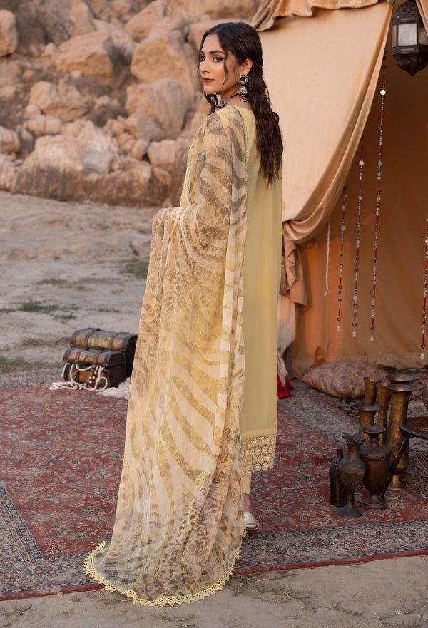 Adans Libas By Hafsa Zia Embroidered Lawn 3pcs - Jotey