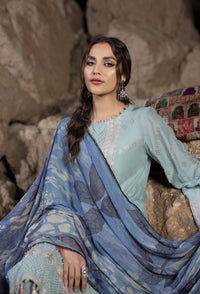 Adans Libas By Hafsa Zia Embroidered Lawn 3pcs - Jotey