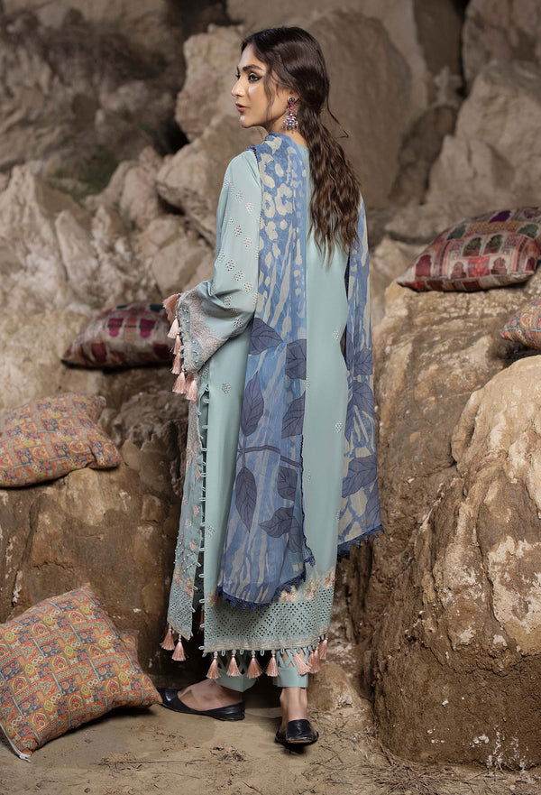 Adans Libas By Hafsa Zia Embroidered Lawn 3pcs - Jotey