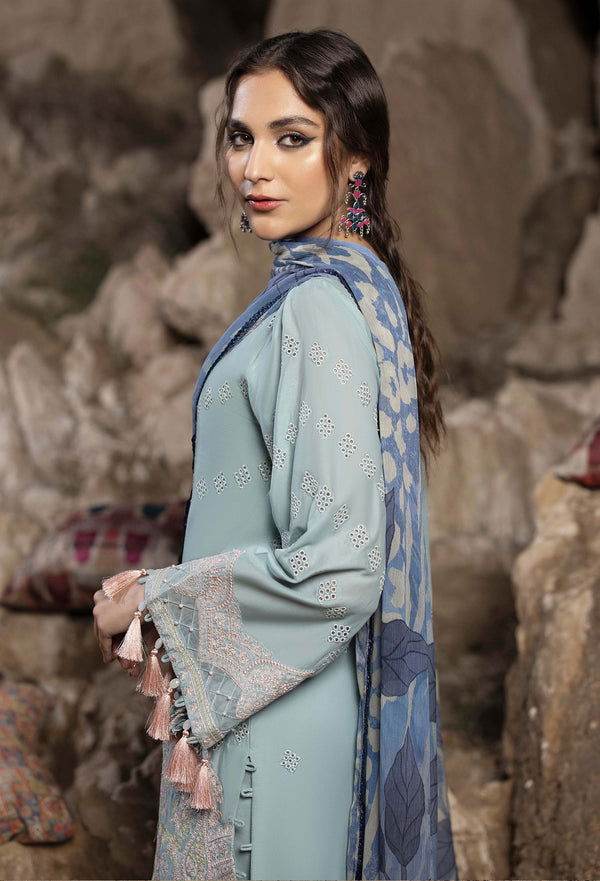 Adans Libas By Hafsa Zia Embroidered Lawn 3pcs - Jotey