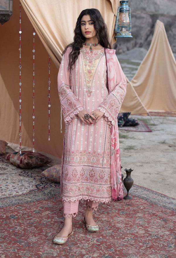 Adans Libas By Hafsa Zia Embroidered Lawn 3pcs - Jotey