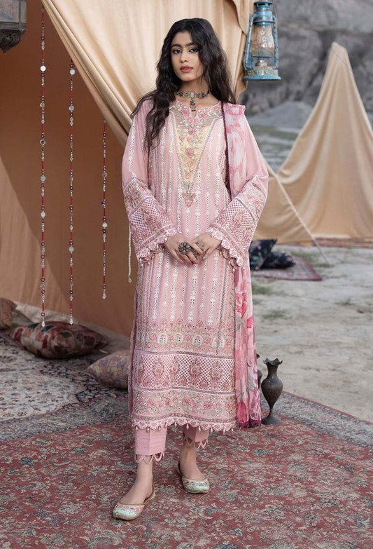 Adans Libas By Hafsa Zia Embroidered Lawn 3pcs - Jotey