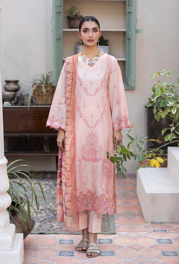 Adans Libas By Zia Embroidered Lawn 3pcs - Jotey