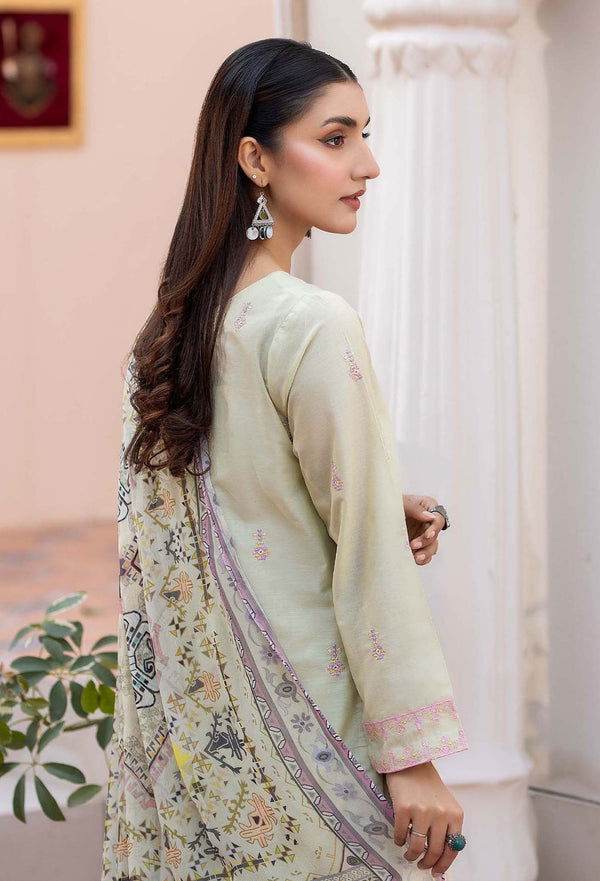 Adans Libas By Zia Embroidered Lawn 3pcs - Jotey