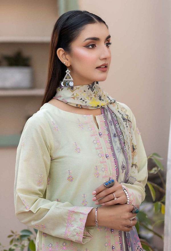 Adans Libas By Zia Embroidered Lawn 3pcs - Jotey