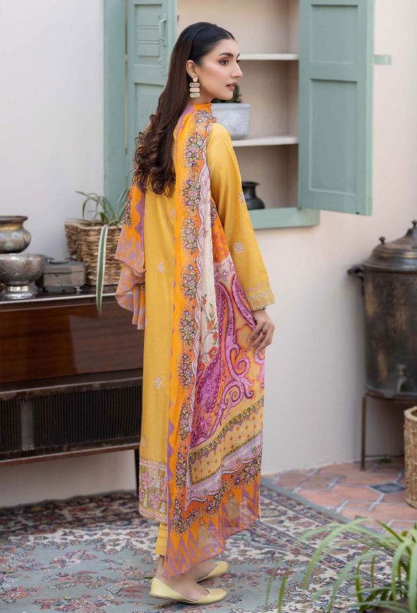 Adans Libas By Zia Embroidered Lawn 3pcs - Jotey