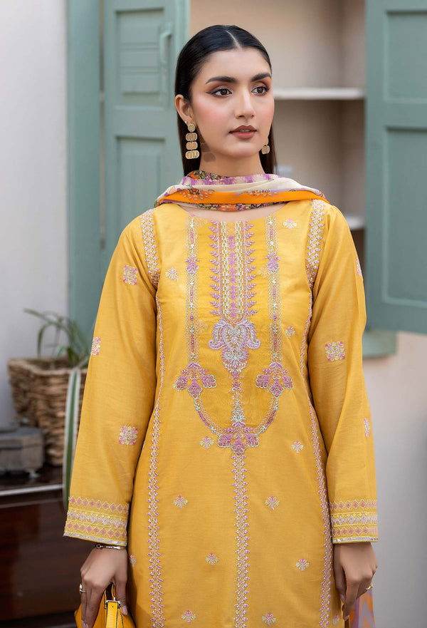 Adans Libas By Zia Embroidered Lawn 3pcs - Jotey