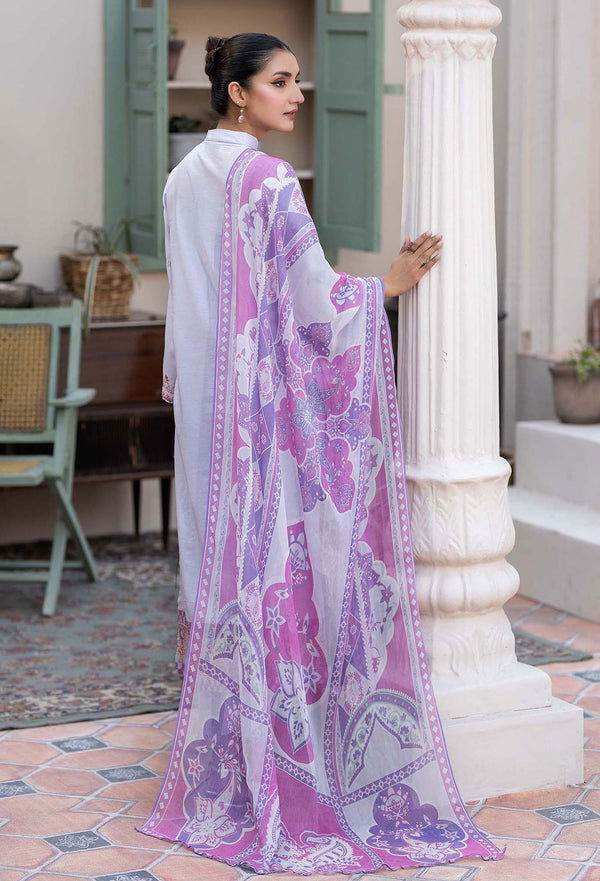 Adans Libas By Zia Embroidered Lawn 3pcs - Jotey