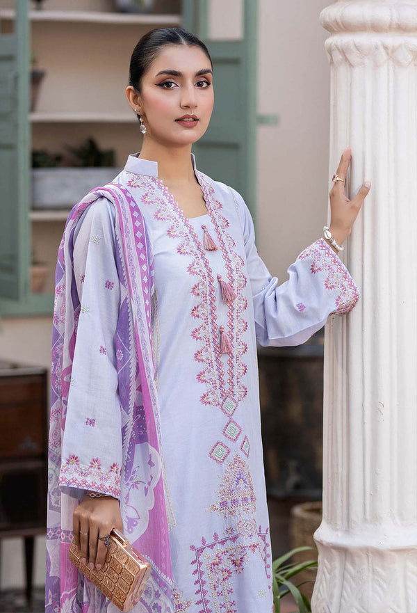 Adans Libas By Zia Embroidered Lawn 3pcs - Jotey