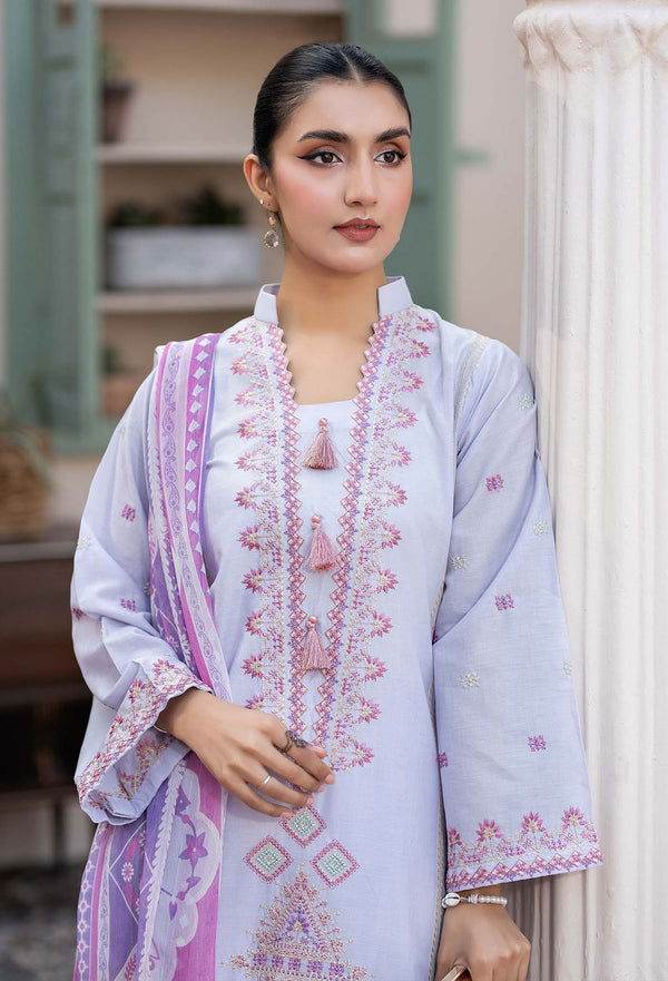 Adans Libas By Zia Embroidered Lawn 3pcs - Jotey