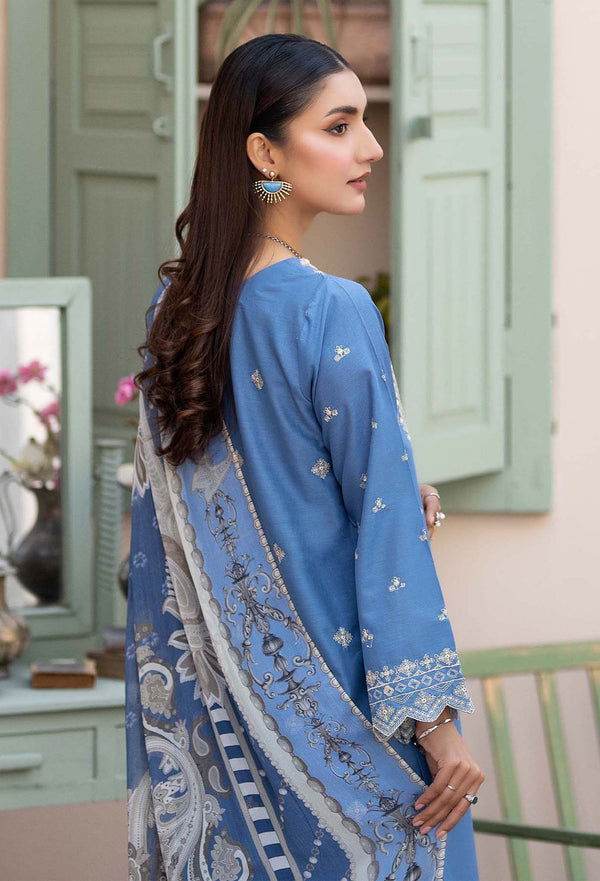 Adans Libas By Zia Embroidered Lawn 3pcs - Jotey