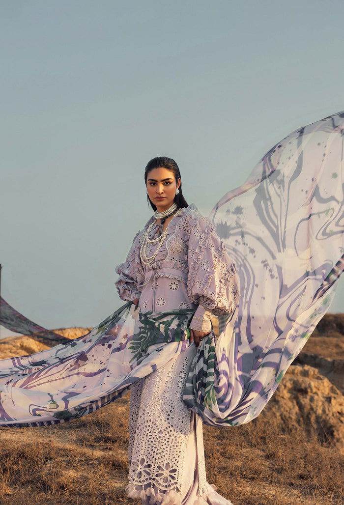 Adans Libas Lawn Eid Edit 24 Embroidered Unstitched 3pcs - Jotey